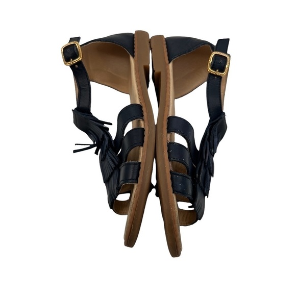 Pablosky Kids Blue Ankle Strap Tassel Sandals Size 33 Girl's - Picture 7 of 9